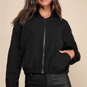 Black Bomber Jacket